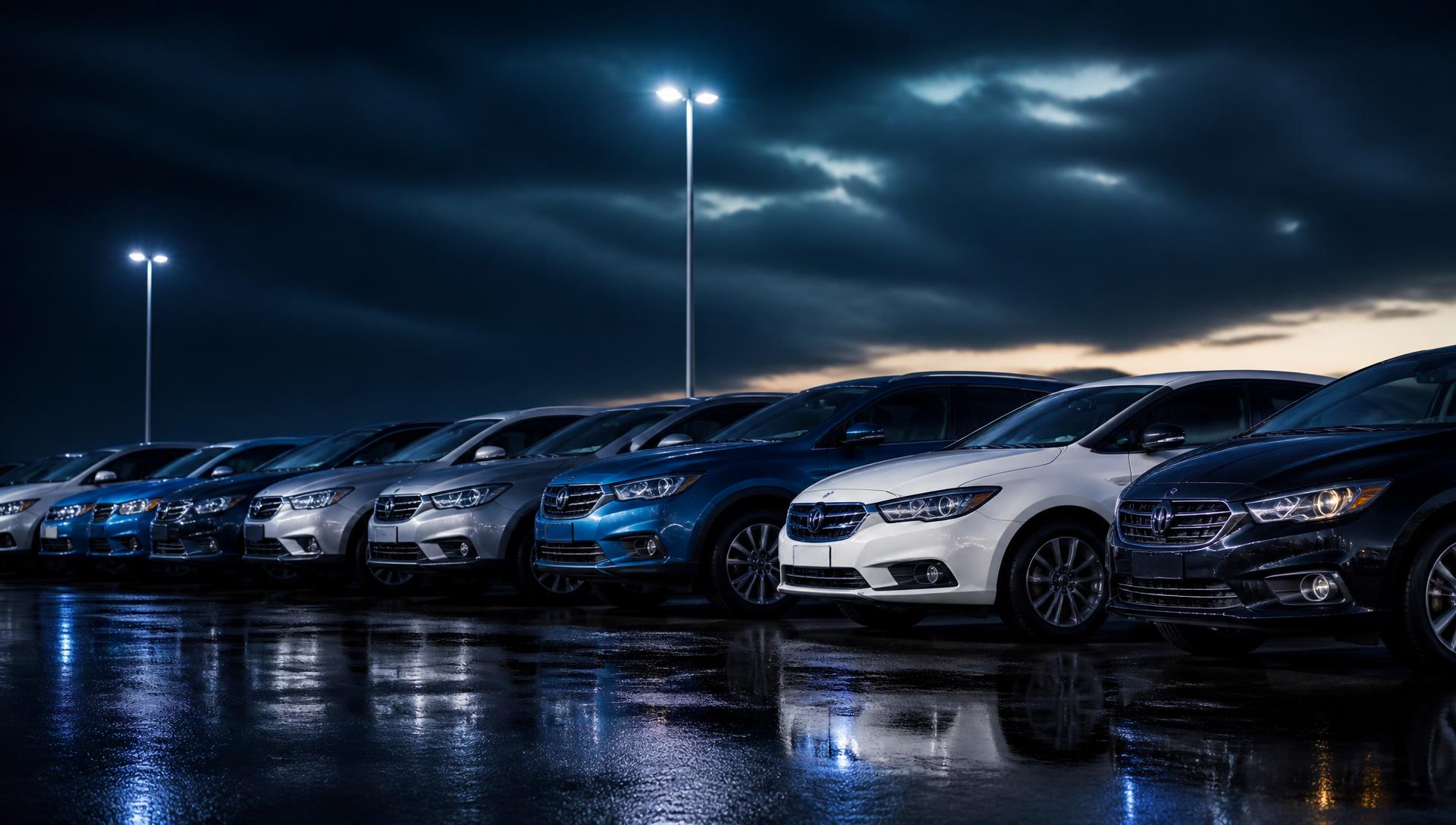 Modern used cars on the Seahaven Automotive forecourt
